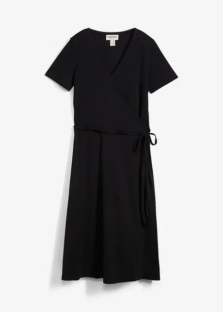 Jerseykjole i omslagsstil, bonprix