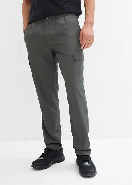 Ultralett, pull on-bukse med cargolommer og bionic-finish, vannavvisende, bonprix