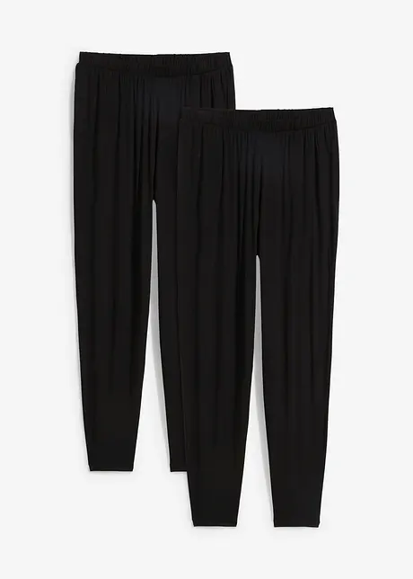 Pull on-bukse med høy midje (2-pack), bonprix