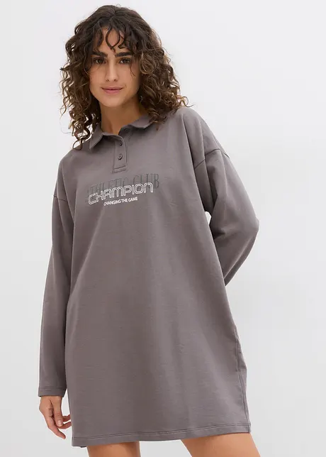 Sweatshirtkjole i ren bomull, bonprix