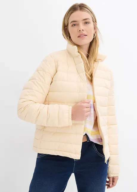 Vattert jakke i lett materiale, med pose, bonprix