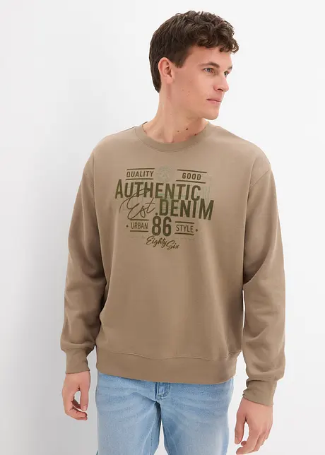 Sweatshirt med print i Loose Fit-modell, bonprix