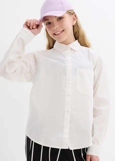 Oxfordbluse til barn, bonprix