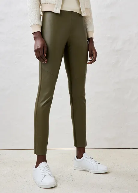 Skinnleggings i lammenappa med elastisk innfelling, bonprix