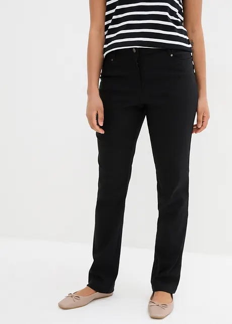 Bukse i bengalin med stretch og komfortlinning, Straight, bonprix