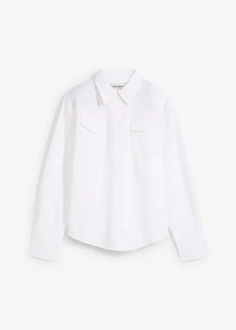 Bluse i økologisk bomull, bonprix