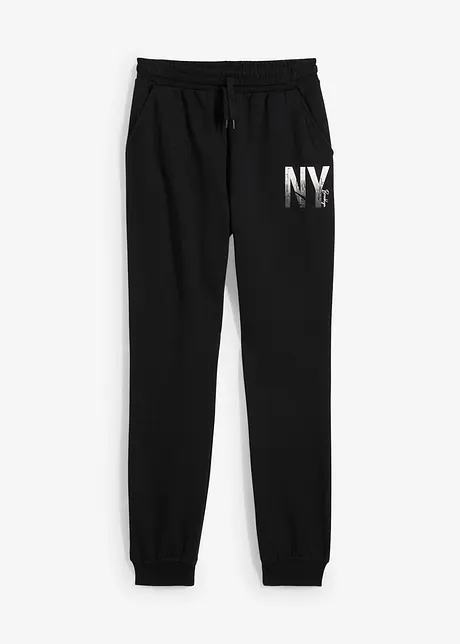 Joggebukse i myk bomullsmiks, bonprix