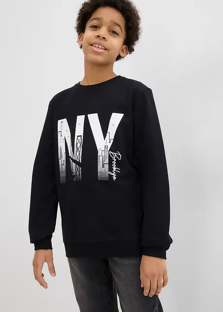 Sweatshirt i myk bomullsmiks, bonprix