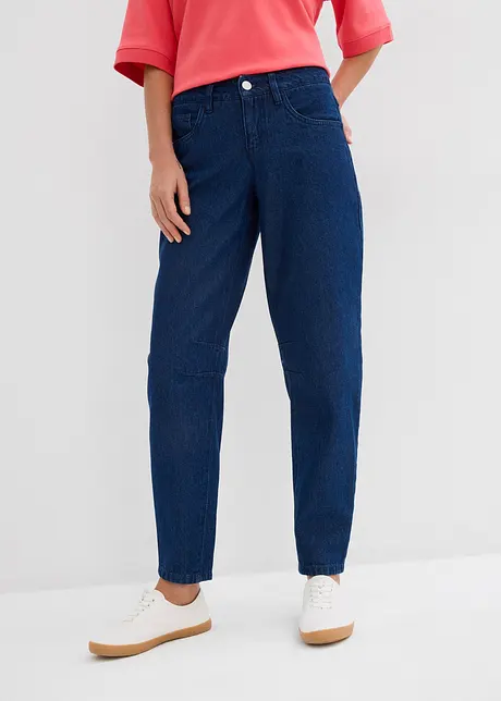 Barrel-jeans Mid Waist, økologisk bomull, bonprix