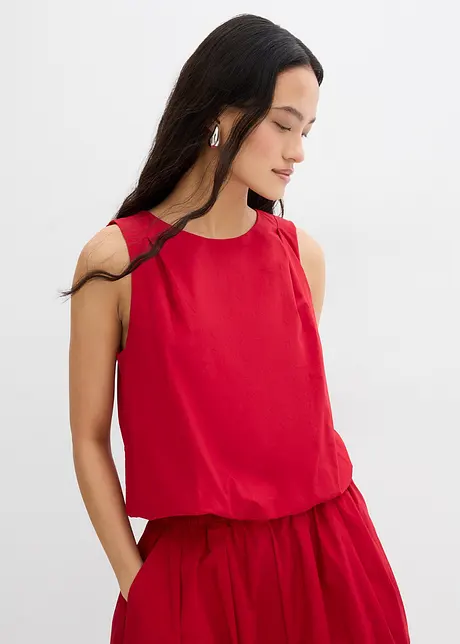 Blusetopp i 100% bomull, bonprix