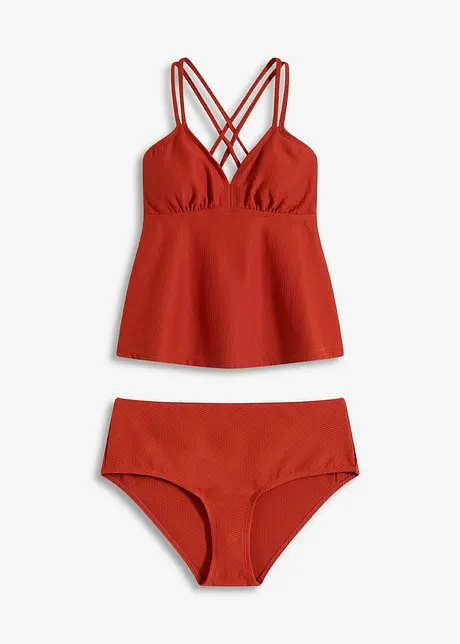 Tankini i strukturmateriale (2-delt sett), bonprix