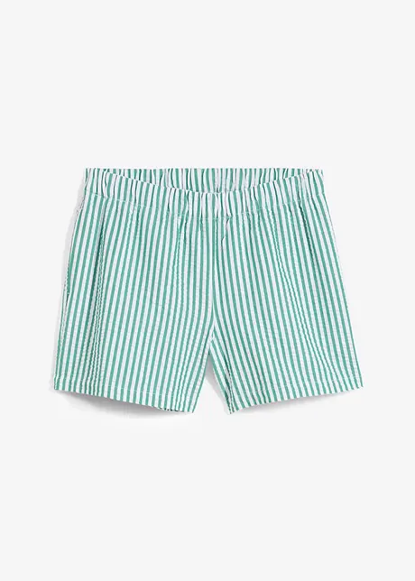 Pull on-shorts i 100% bomull med stripemønster, bonprix