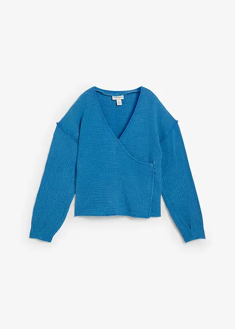 Blusetopp i ren bomull, bonprix