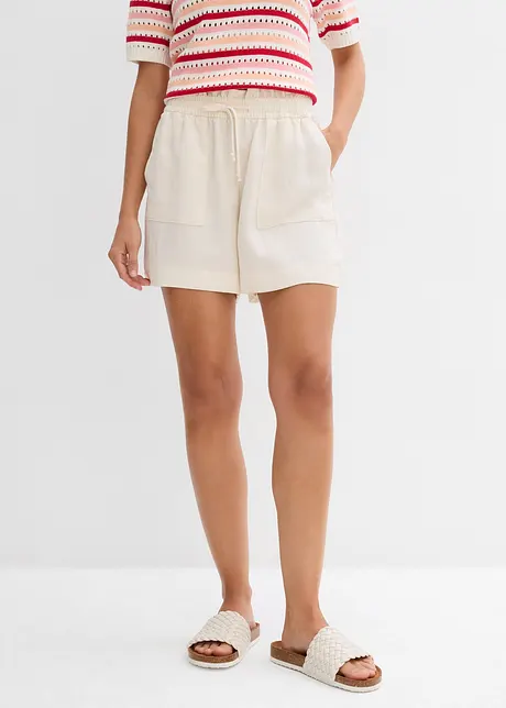 Paperbag-shorts i lett lyocell, bonprix