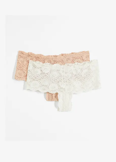 Panty med blonde (2-pack), bonprix
