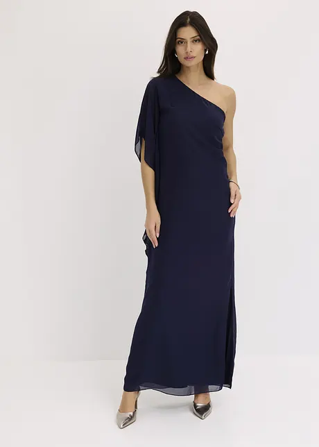 One shoulder-kjole i lett chiffon, bonprix