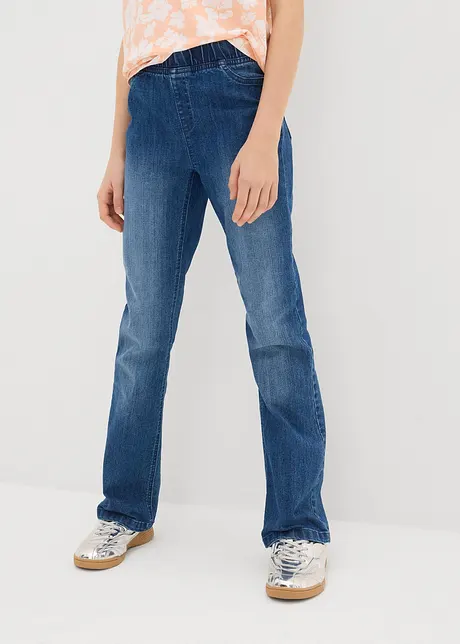 Jeggings Mid Waist, Flared, bonprix