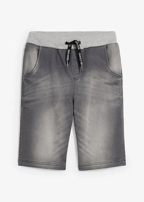 Bermudashorts i trikot i denim look, Regular Fit, bonprix