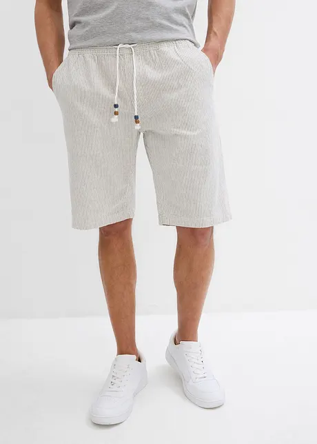 Bermudashorts i linmiks, Regular Fit, bonprix