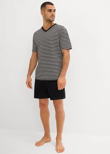 Pyjamas med V-hals, bonprix