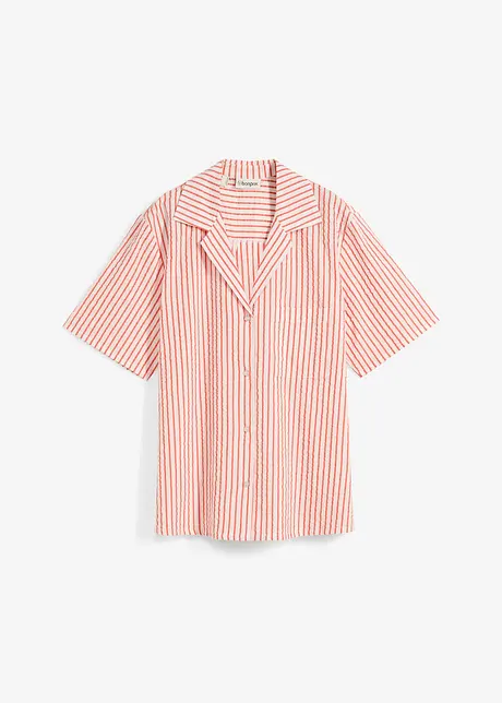 Skjortebluse i 100% bomull, bonprix