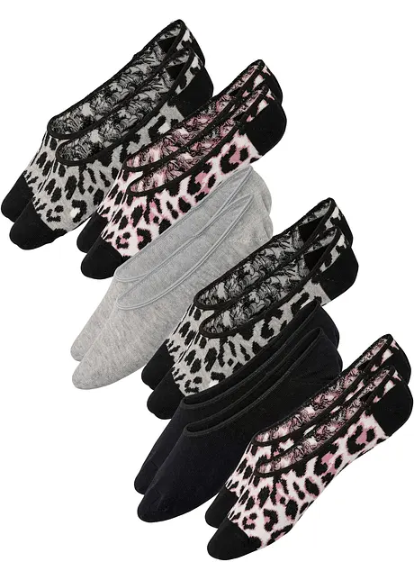 Booties med økologisk bomull (6-pack), bonprix