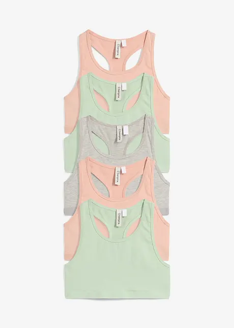 BH-topp med økologisk bomull (5-pack), bonprix