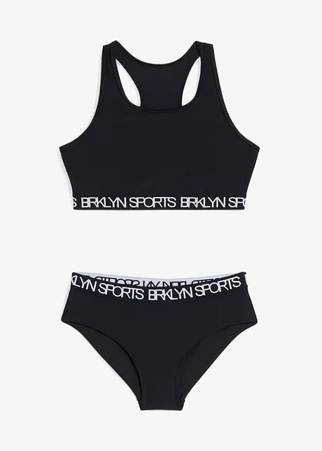 Trenings-bikini med bryterrygg (2-delt sett), bonprix