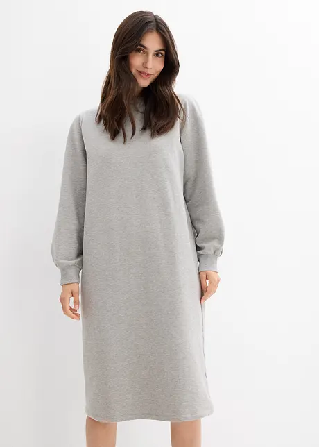 Sweatshirtkjole med puffermer, bonprix