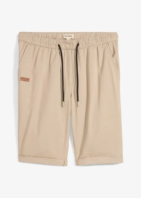 Pull on-bermudashorts i 100% bomull, Regular Fit, bonprix