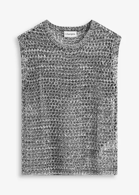 Strikket topp i båndgarn, bonprix