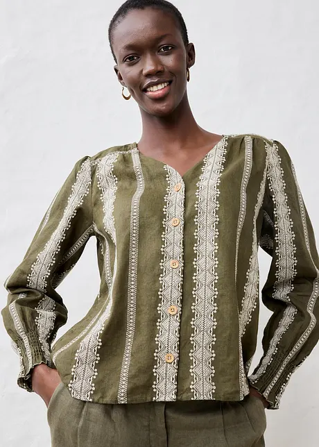 Linbluse, bonprix