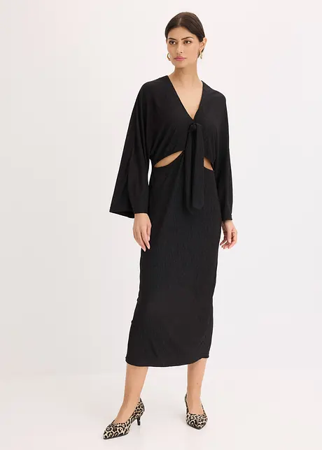 Midikjole med cut-out, bonprix