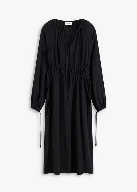 Kjole i tunika-look og lett viskosemiks, bonprix