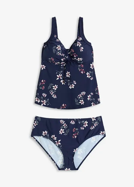 Tankini (2-delt sett) med rynking, bonprix
