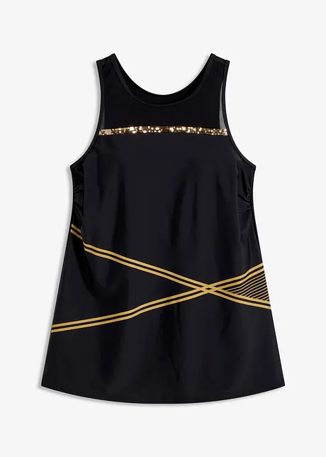 Eksklusiv tankini-overdel av resirkulert polyamid, bonprix