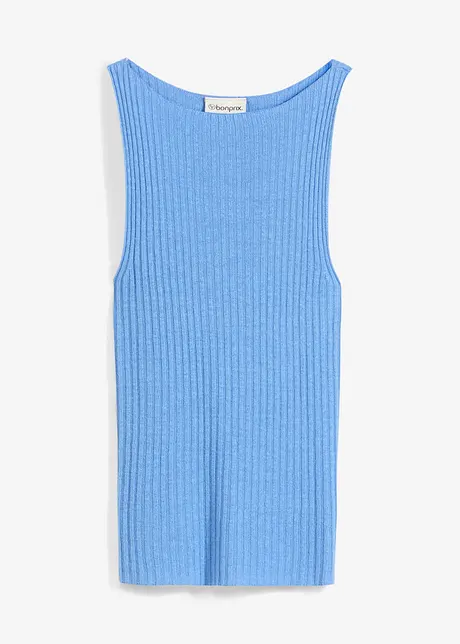 Strikket topp i viskosemiks og figurnær modell, bonprix