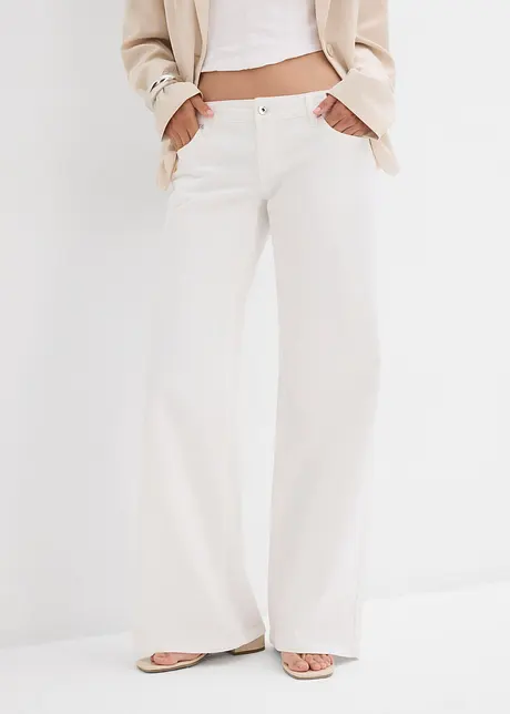 Wide Leg-jeans, Low Waist, bonprix