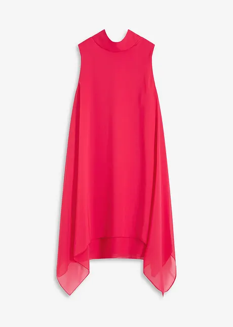 Chiffonkjole med sjalskrage, bonprix