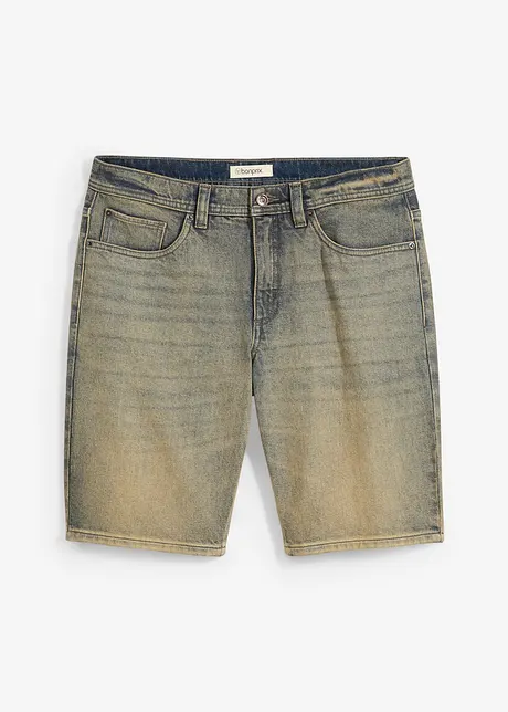 Dirty Washed jeansbermuda, Regular Fit, bonprix