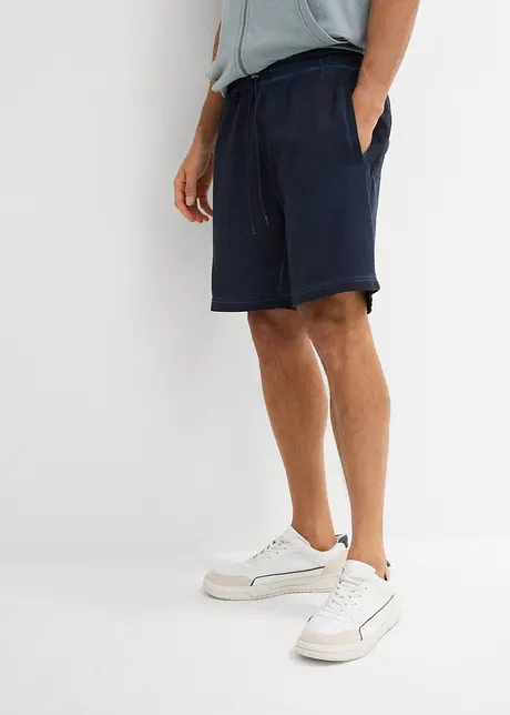 Sweat bermudashorts i vasket look, bonprix