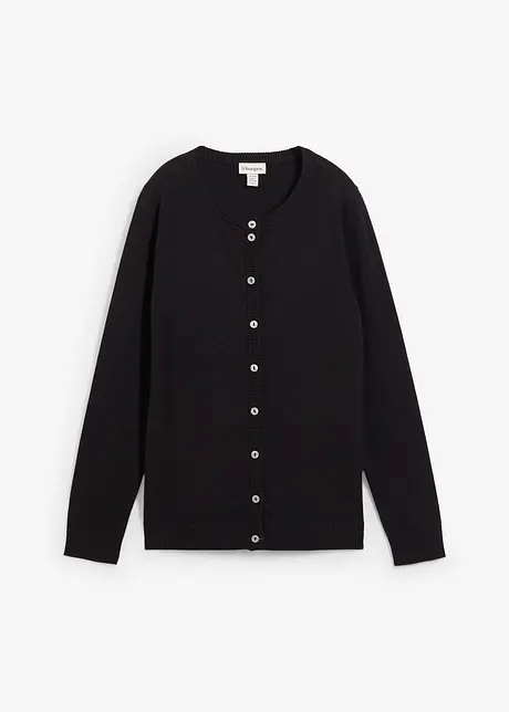 Cardigan med rund hals, bonprix