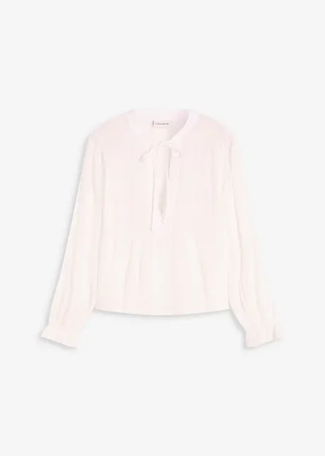 Bluse med hullbroderi, bonprix