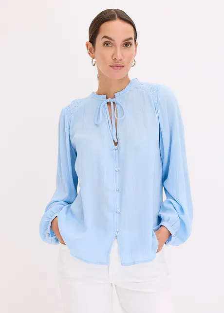 Bluse med metalliske striper, bonprix