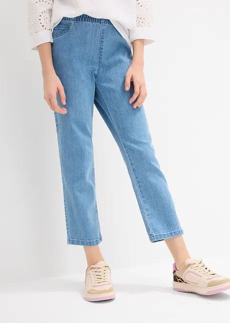 Pull on-bukse i 7/8-lengde Mid Waist, bonprix