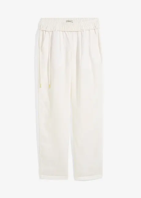 Pull on-bukse i 100% lin, bonprix