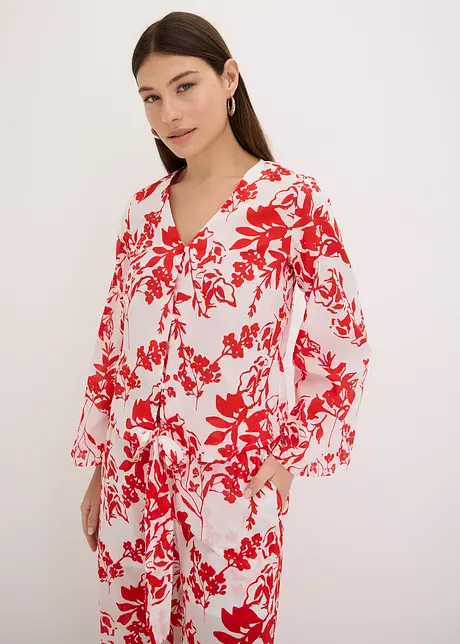 Bluse i 100% bomull med trykt mønster, bonprix