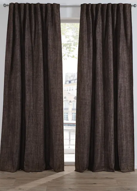 Mørkleggingsgardin med raffinert struktur (1-pack), bonprix