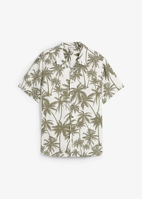 Kortermet skjorte i viskose, Slim Fit, bonprix