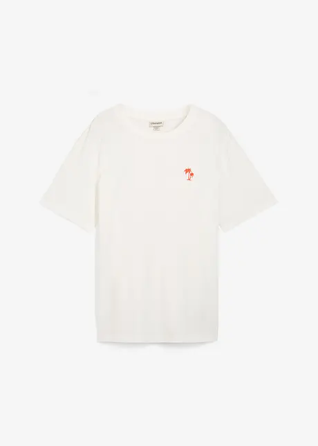 T-skjorte med trykk på ryggen, Loose Fit, bonprix